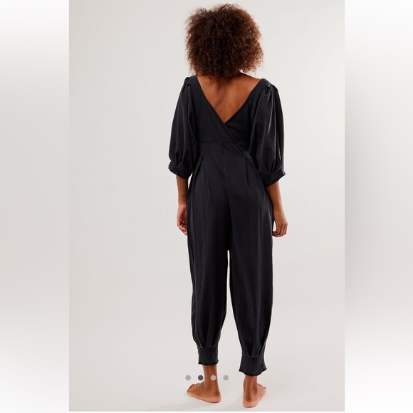 NWT Free People Lotta Love Black Romper - Picture 2 of 4